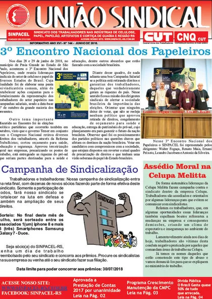 Capa da Edição Digital 144